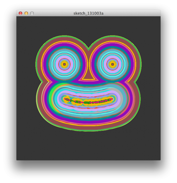 Visualization output - Frog face